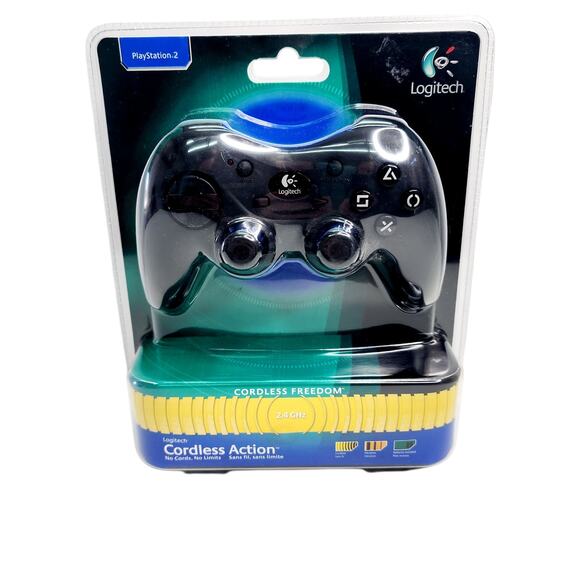 Logitech Play Station 2 PS2 Cordless Action Controller 2.4 GHz NEW SEALED - Picture 1 of 16